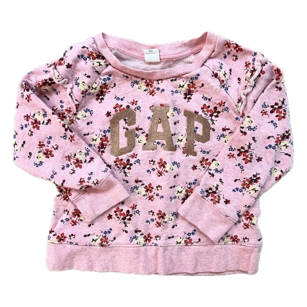 GAP | Girls’ Floral Ruffle Crewneck Sweatshirt